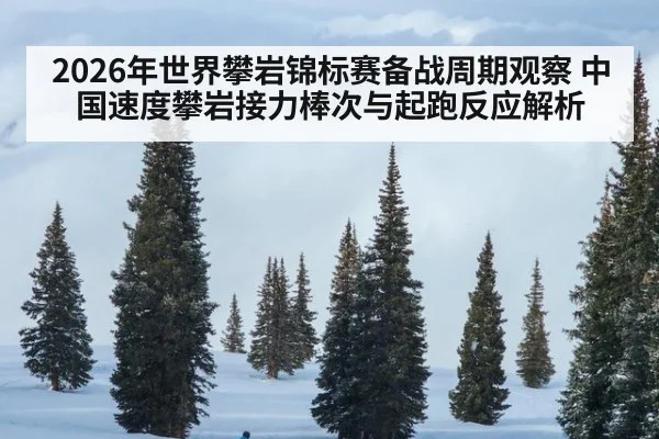 2026年世界攀岩锦标赛备战周期观察 中国速度攀岩接力棒次与起跑反应解析